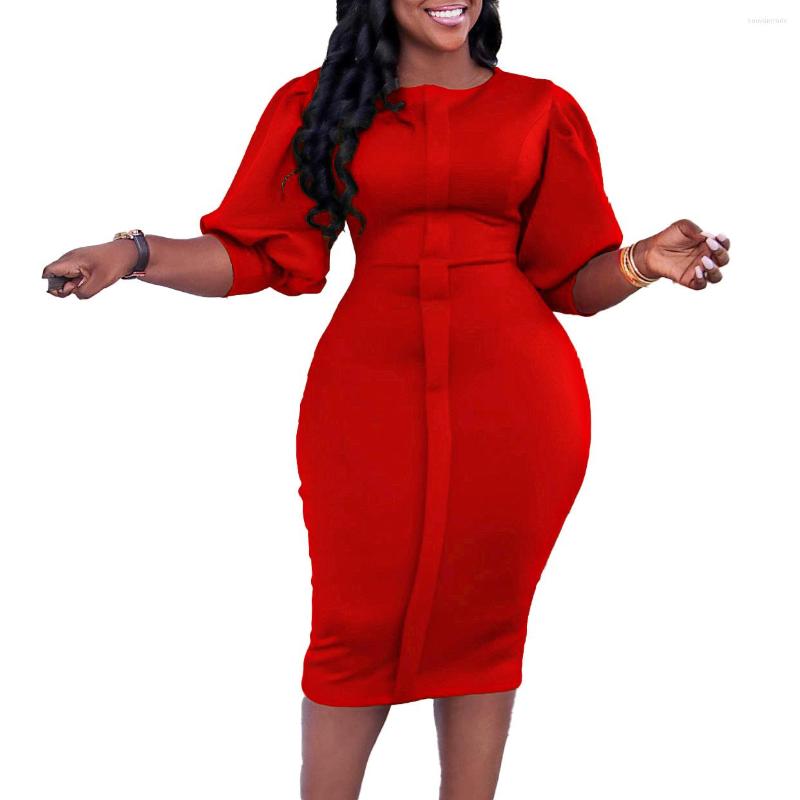 

Casual Dresses Elegant Women Summer Dress Female Half Sleeve Robe Girl' Streetwear Vestidos Office Lady' Pencil