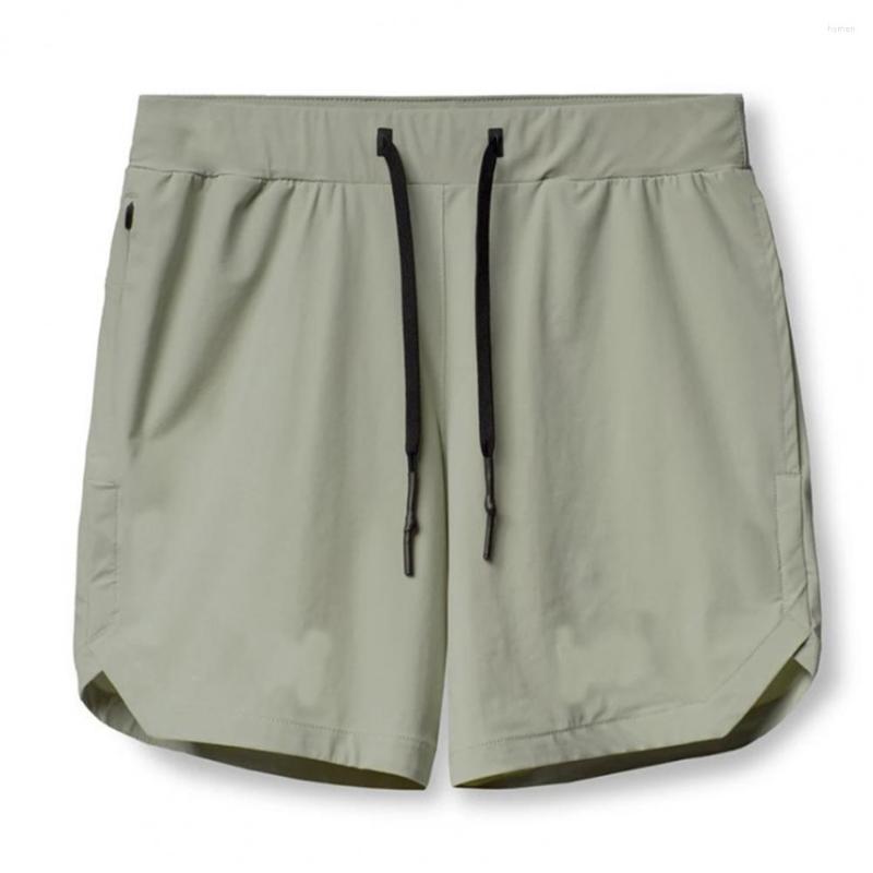 

Men' Shorts Chic Summer Streetwear Men Beach Drawstring Solid Color Jogging Sweatpants Daily Wear, Black