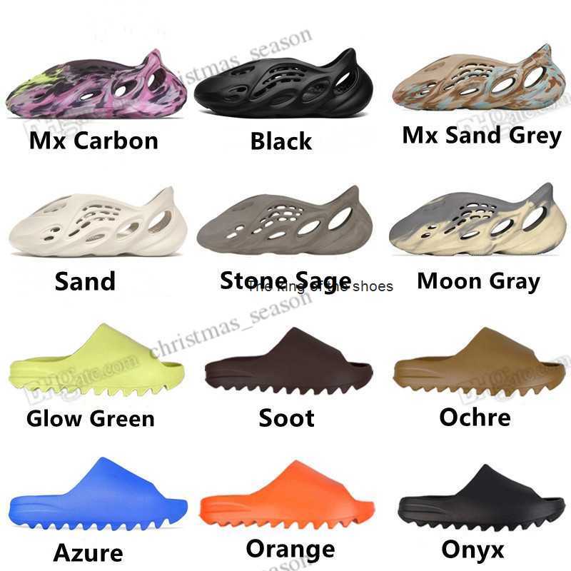 

Designer Slipper Sandals foamrunners Soot Onyx Slides Mens Woman Comfortable Carbon Glow Green Black Bone Ochre Desert Sand Pure Foam Runner Eva Rubber Slippers, 3 desert sand