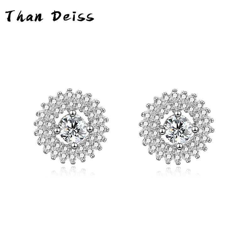 

Pure Silver Ear Studs Temperament Personalized Diamond Earrings for Women's Korean Style Fashion Non Allergic Earrings