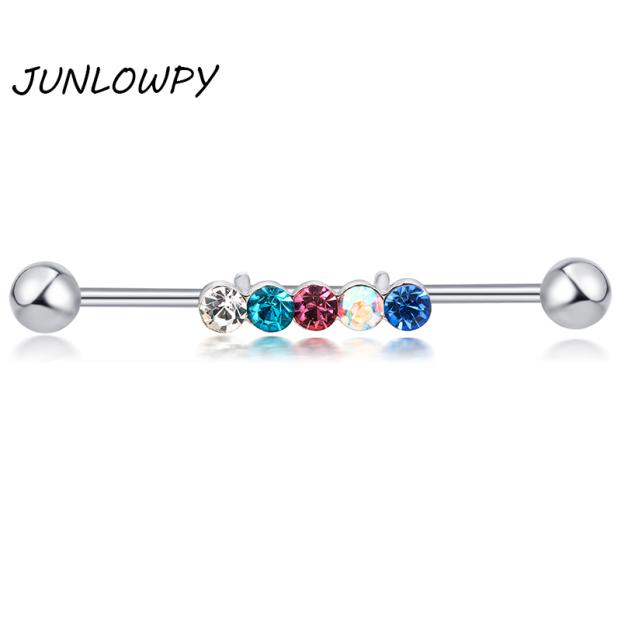 

Industrial Barbell Rock Earring Steampunk Jewelry Tragus Cartilage helix Ear Piercing Body Jewelry Ear Bar1780371
