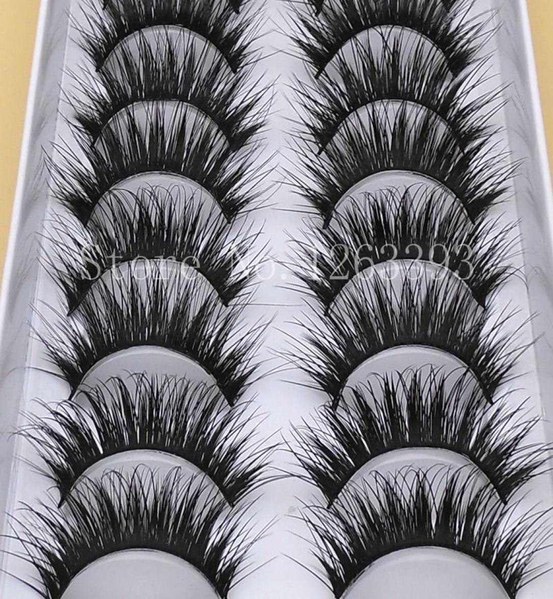 

G20 False Eyelashes Eyelash 10 Pairs Long Section Natural Thick False Eyelashes Makeup Tool High Quality Fiber False Eyelashes2996832