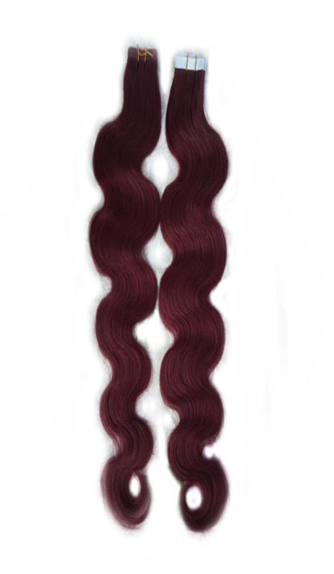 

Tape Hair Extensions Remy 40pieces Skin Weft Hair Extensions 20quot22quot Factory 100 Human Hair Extensions Body Wave C1026798, Ombre color