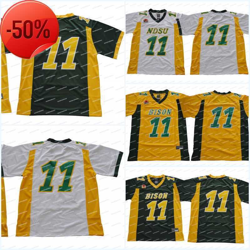 

Football Jerseys Men NCAA North Dakota State Bison Carson Wentz Jersey 11 Carson Wentz College Football Jerseys IN STOCK High Quality Free Shipping, White