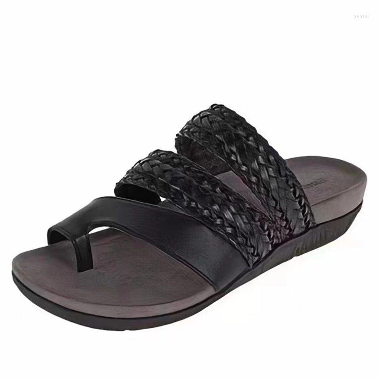 

Slippers Women's Fashion Clip Toe Sandals Summer Soft Platform Flip-flops Outdoor Beach Casual Slide, Auburn