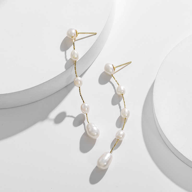 

Freshwater pearl earrings women's long temperament Tassel Earrings new fashion design fashion earrings