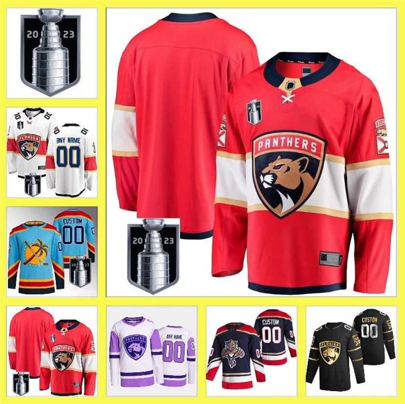 

Matthew Tkachuk Floridas Stanley Cup Final Jersey Panther Aleksander MNHLFF Barkov Anton Lundell Carter Verhaeghe Aaron Ekblad Ryan Lomberg Patric Hornqvist, Color