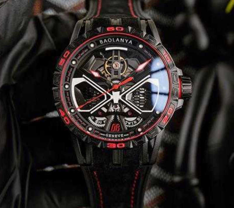 

Super complex chronograph wrist watches for man New Automatic Men's Roges King Hollow out Waterproof Large Dial Fashion Trend Designer Luxury Style 4p, Section i