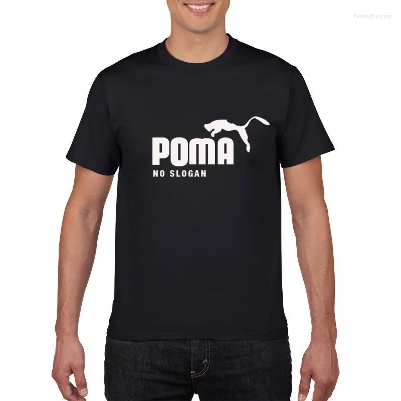 

Men's T Shirts Fashion Pure Color Cotton T-shirts Summer Tee Male Workout O-neck Short Sleeve Poma Letters Print Multicolor, Gray