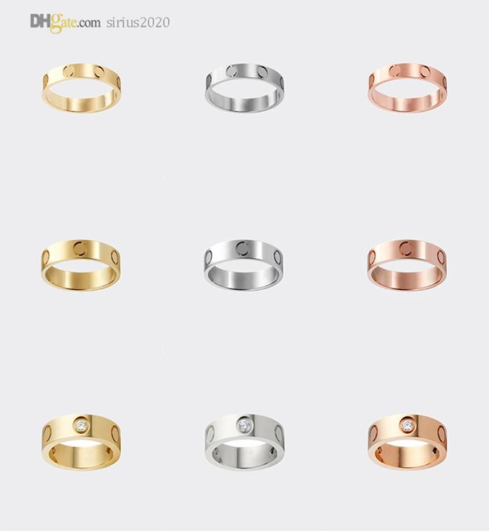 

Love Ring Band Rings Designer Ring For Women Luxury Jewelry Accessories Titanium Steel GoldPlated Never Fade Not Allergic Store27616483