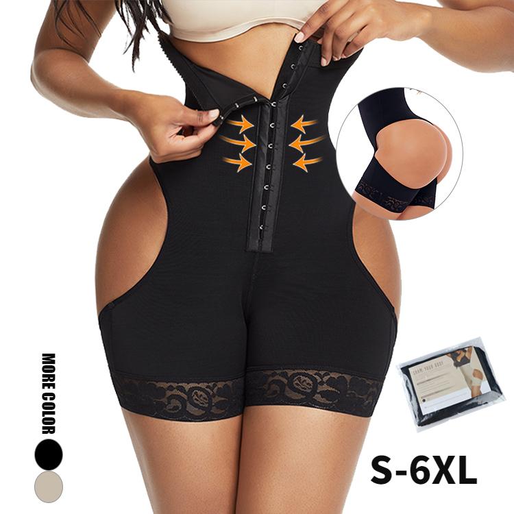 

Women' Shapers High Waist BuLifting Body Shaper Shapewear BuLifter One-piece Shaping Pants Breathable Breasted Belly PantsWomen, Beige
