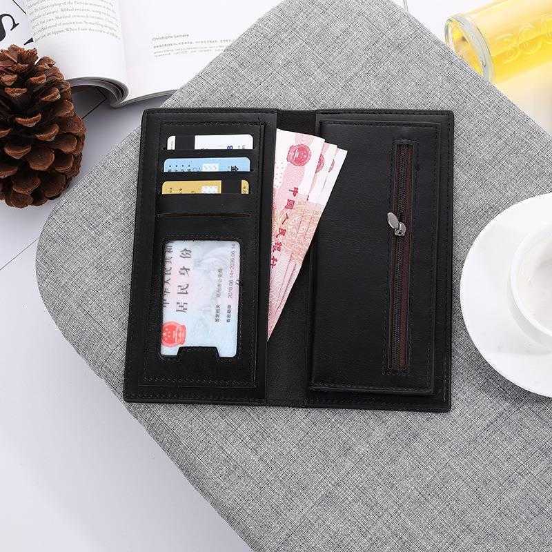 

Mens Mid Length Horizontal Wallet Leisure Business Clutch Wholesale, Wolf without hinges black