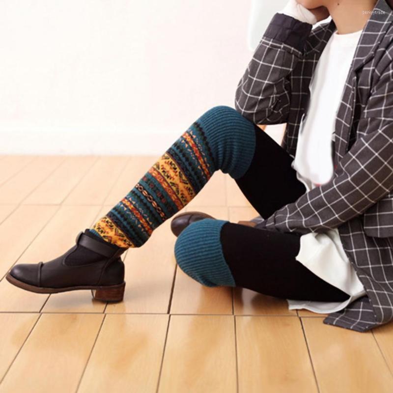 

Women Socks Winter Warm Fashion Long Knee High Crochet Boot Knit, Khaki