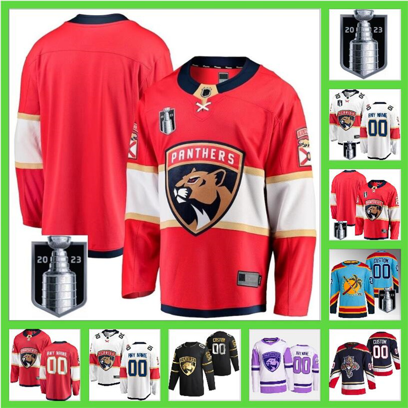 

2023 Stanley Cup Final Hockey Jersey leksander Barkov Matthew Tkachuk MNHLQ Sergei Bobrovsky Carter Verhaeghe Sam Bennett Reinhart Brandon Montour Aaron Ekblad, Color