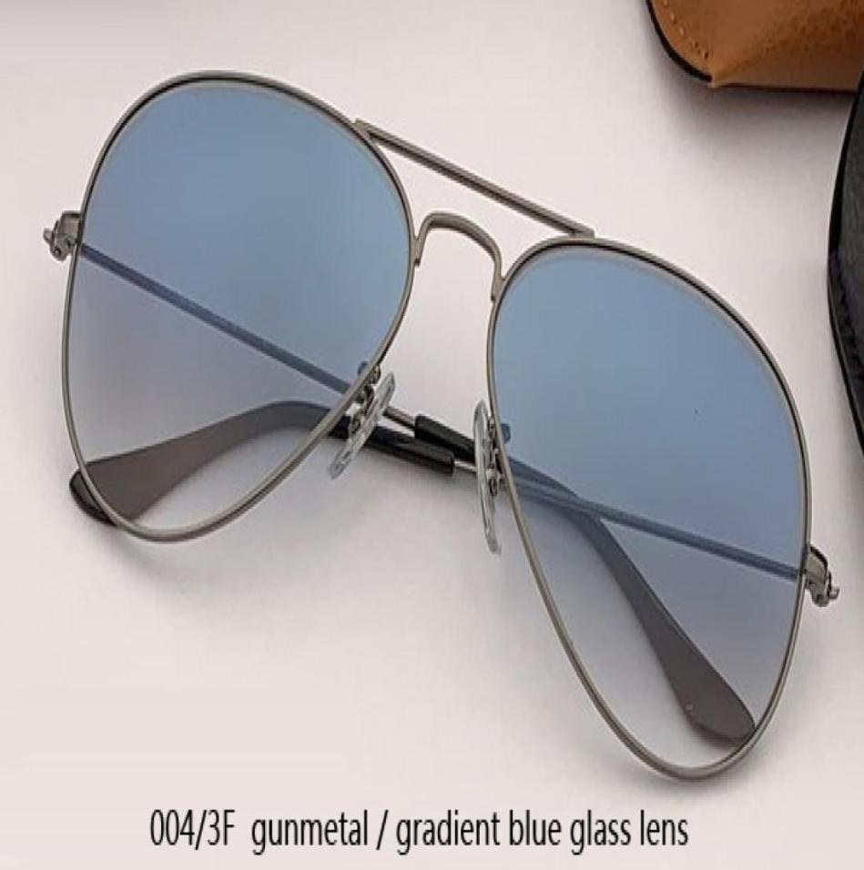 

WholeBrand Aviation glass lenses Gradient sunglasses men women uv400 sun glasses Male 58mm 62mm lens gafas de sol mujer sungl2995745