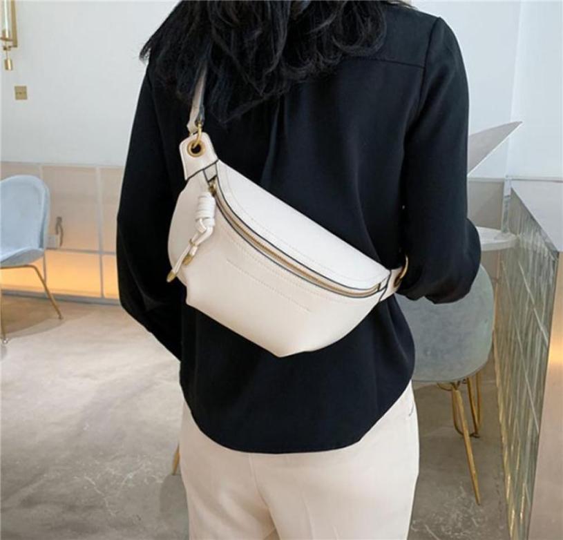 

Women Waist Packs White Purse Leather Fanny Letter Belt Bags Shoulder Messenger Female Wallet Fashion Chest Crossbody Bag Pouch9084401, Black