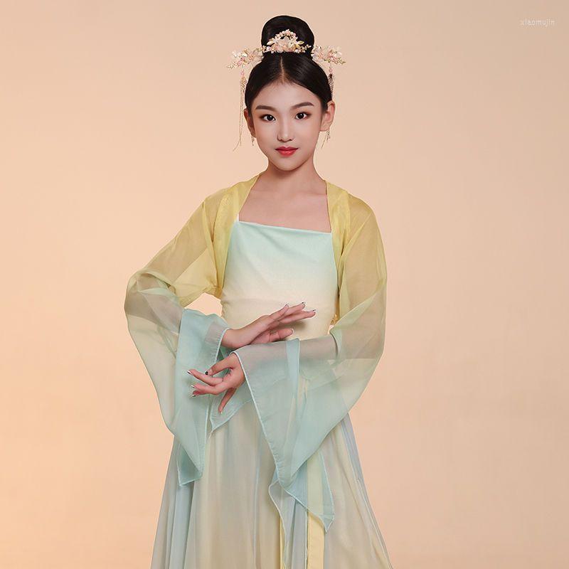

Clothing Sets Children's Long Sleeve Classical Dance Costume Girls Chinese Breathable Exercise Costumes Dancing Unifom LE017, 3-piece
