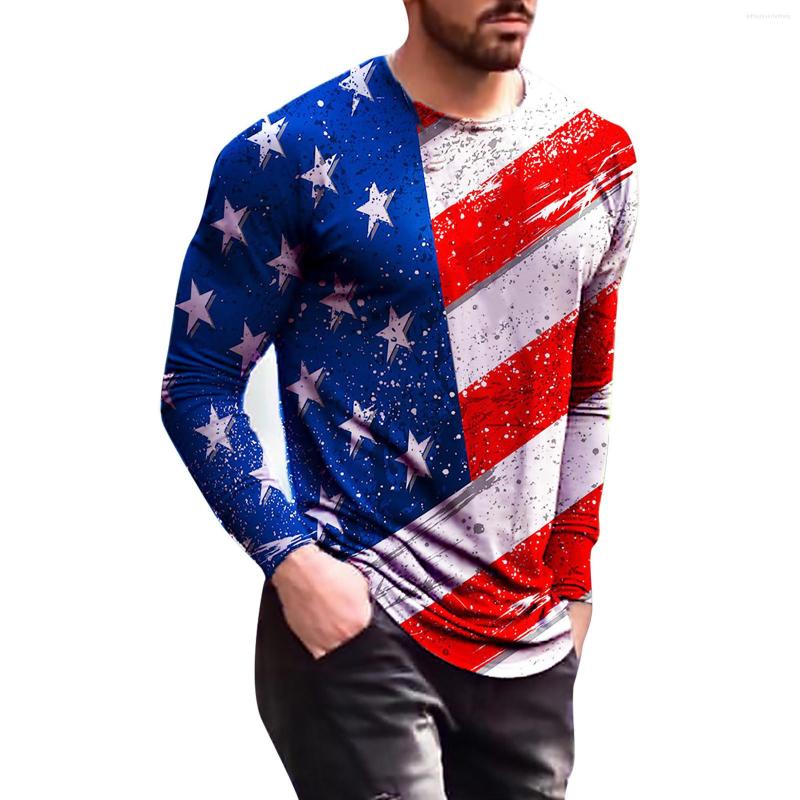 

Men's Casual Shirts Plus Size Fashion Men's Vintage 3D Printed Long Sleeve Tops O-Neck T-Shirt Blouse Shirt Vacation Regular