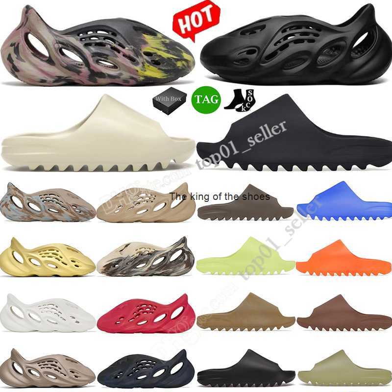 

Foam Runner Designer Slippers Slide Mineral Blue Onyx sand Bone Black Blue Pure Resin Soot Ararat Rubber Slipper Sandals Mens Womens Clog Runners Runr Slides Eur 36-48, 32