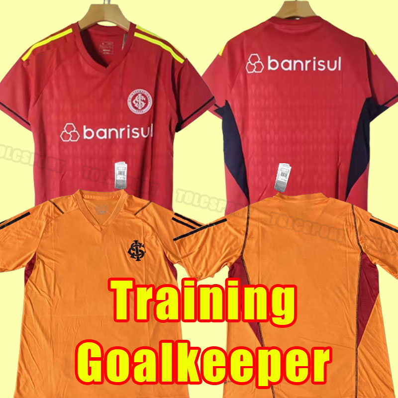 

23/24 Sport Club Internacional soccer jerseys 2023 EDENILSON WANDERSON TAISON V.CUESTA R. DOURADO WESLEY D'Alessandro Football Uniform 2024 goalkeeper training
