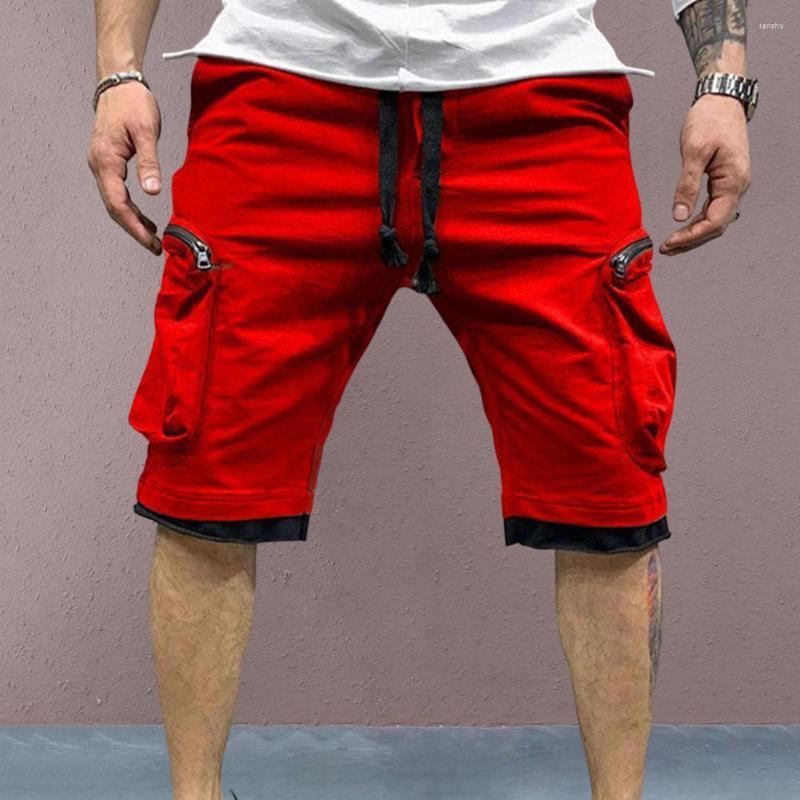 

Men's Shorts Chic Men Cargo Casual Multiple Pockets Jogging Running Daily Wear, Grey