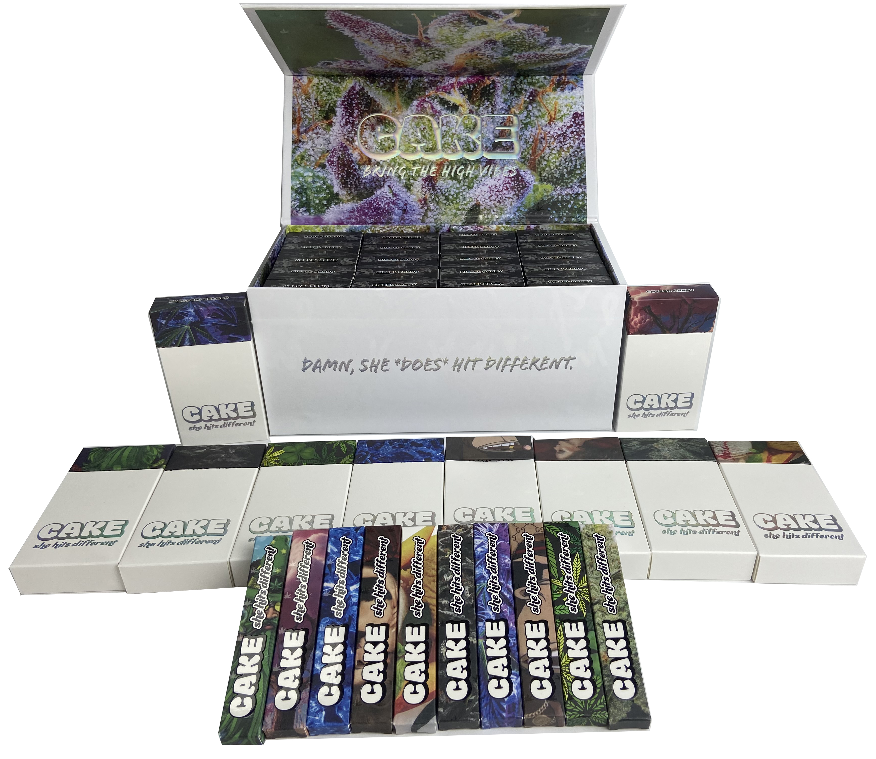 

New Popular Gen6 Cake Disposable Vape Pen Rechargeable Battery 1ml Empty Vapes Cartridges Empty Oil Carts