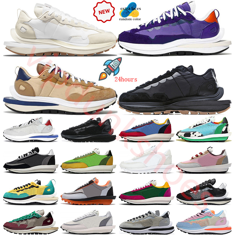 

vapores waffles men women running shoes pegasus ldv Fragment LDWaffle Black White Gum Sesame Sail Game Royal trainers outdoor sports sneakers, Color#11