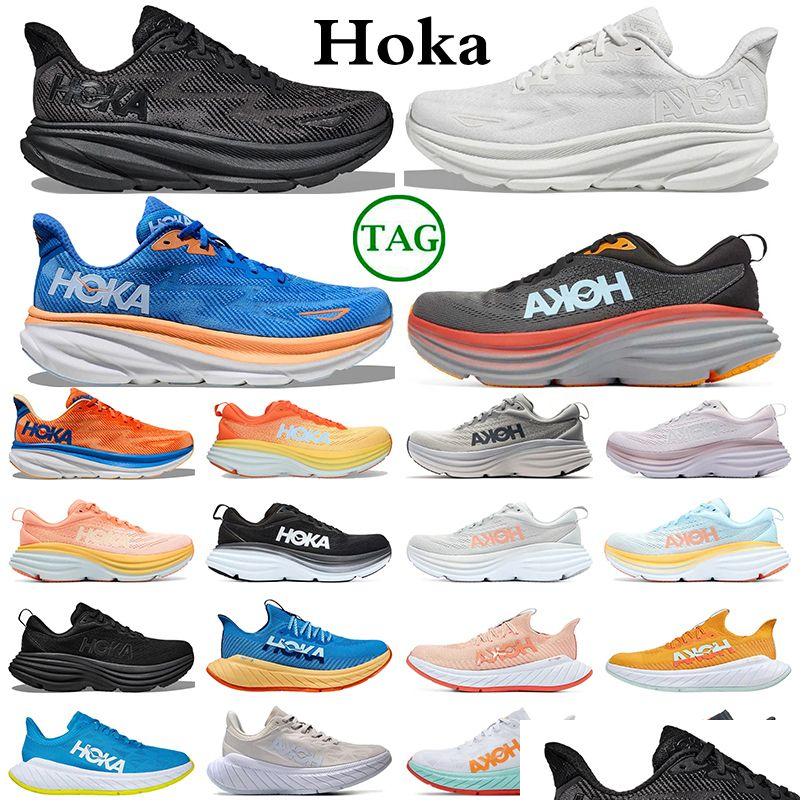

Athletic Outdoor 2023 Hoka One Hokas Shoes Bondi 8 Clifton Mens Trainers Women Sneakers Coastal Sky Vibrant Orange Impala Summer S Dhen5