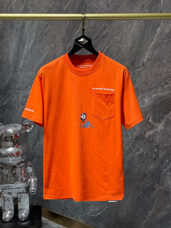 

Top Version 23SS Spring/summer New Graffiti Short-sleeved T-shirt Boom, Orange