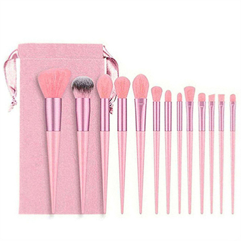 

13Pcs Soft Fluffy Makeup Brushes Set for cosmetics Foundation Blush Powder Eyeshadow Kabuki Blending Makeup brush beauty tool D69