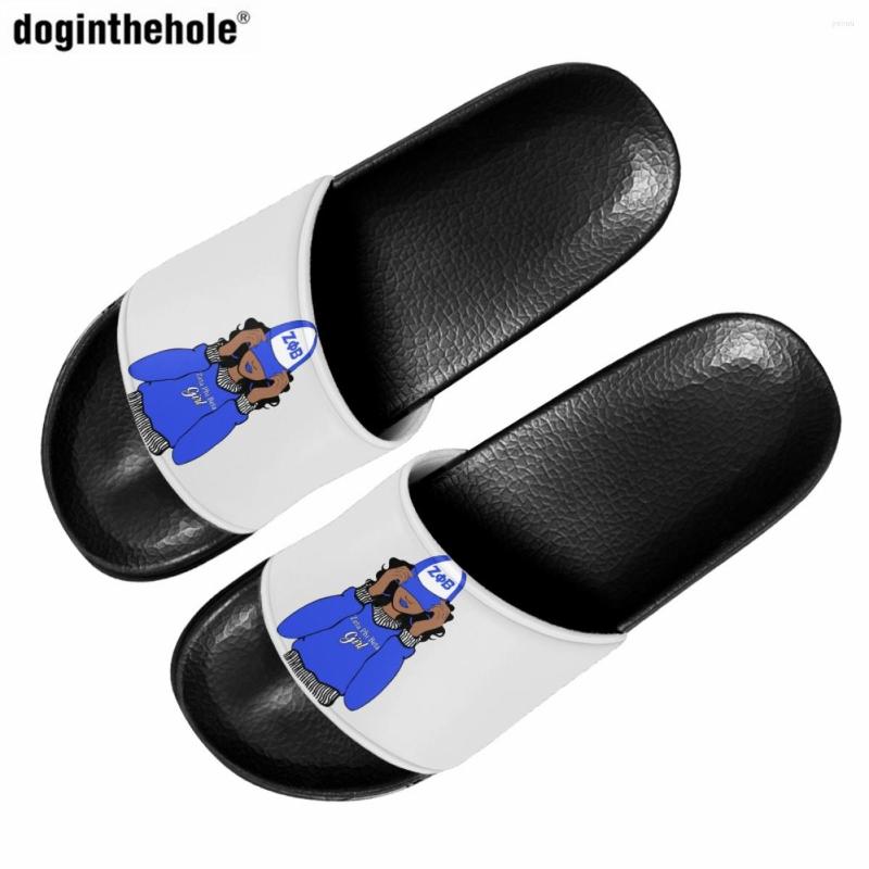 

Slippers Doginthehole Women's Summer Fashion Zeta Phi Beta Sorority Custom Design Light Non-slip Men's Beach Sandal, Zpb133wk16b