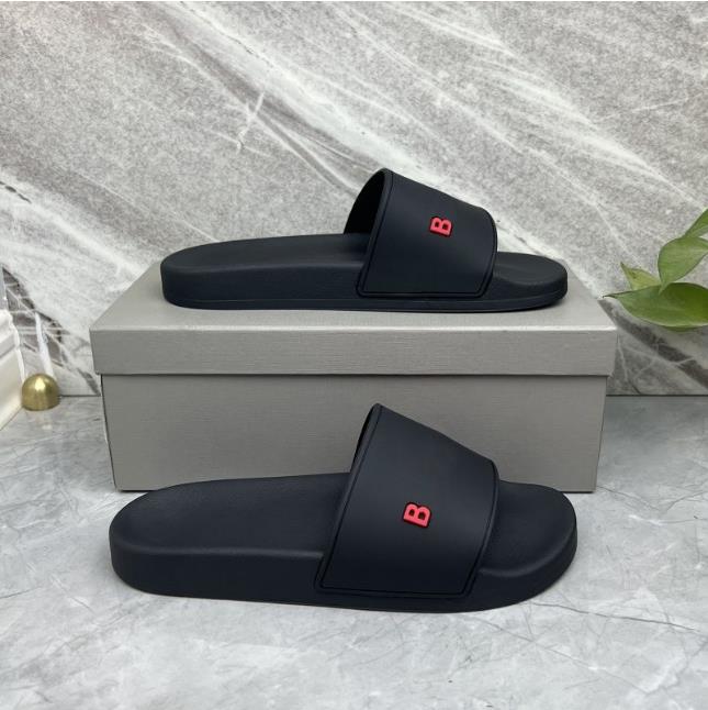 

526 Fashion slipper sliders Paris slides sandals slippers for men women WITH ORIGINAL BOX Hot Designer unisex beach flip AEDQADA, A+