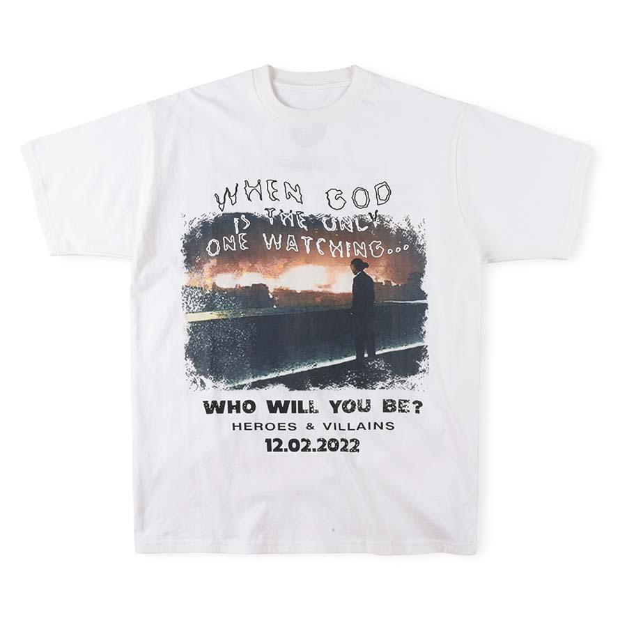 

White T Shirts Tees Short Sleeve Tee Print T-shirts Tops Cotton Hip Hop Casual Tee