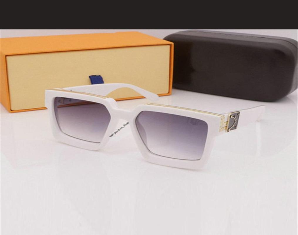 

2021 New sunglasses men metal vintage sunglasses fashion style square frameless UV 400 lens with original case2703974