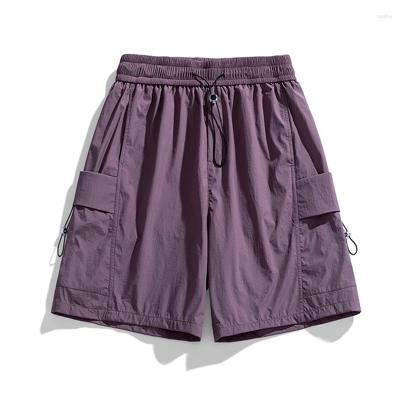 

Men's Shorts Summer Oversize Beach Pants Men Baggy Short Trousers Fashion Korean Streetwear Jogging Sweatpants Male Female Plus Size, Purple