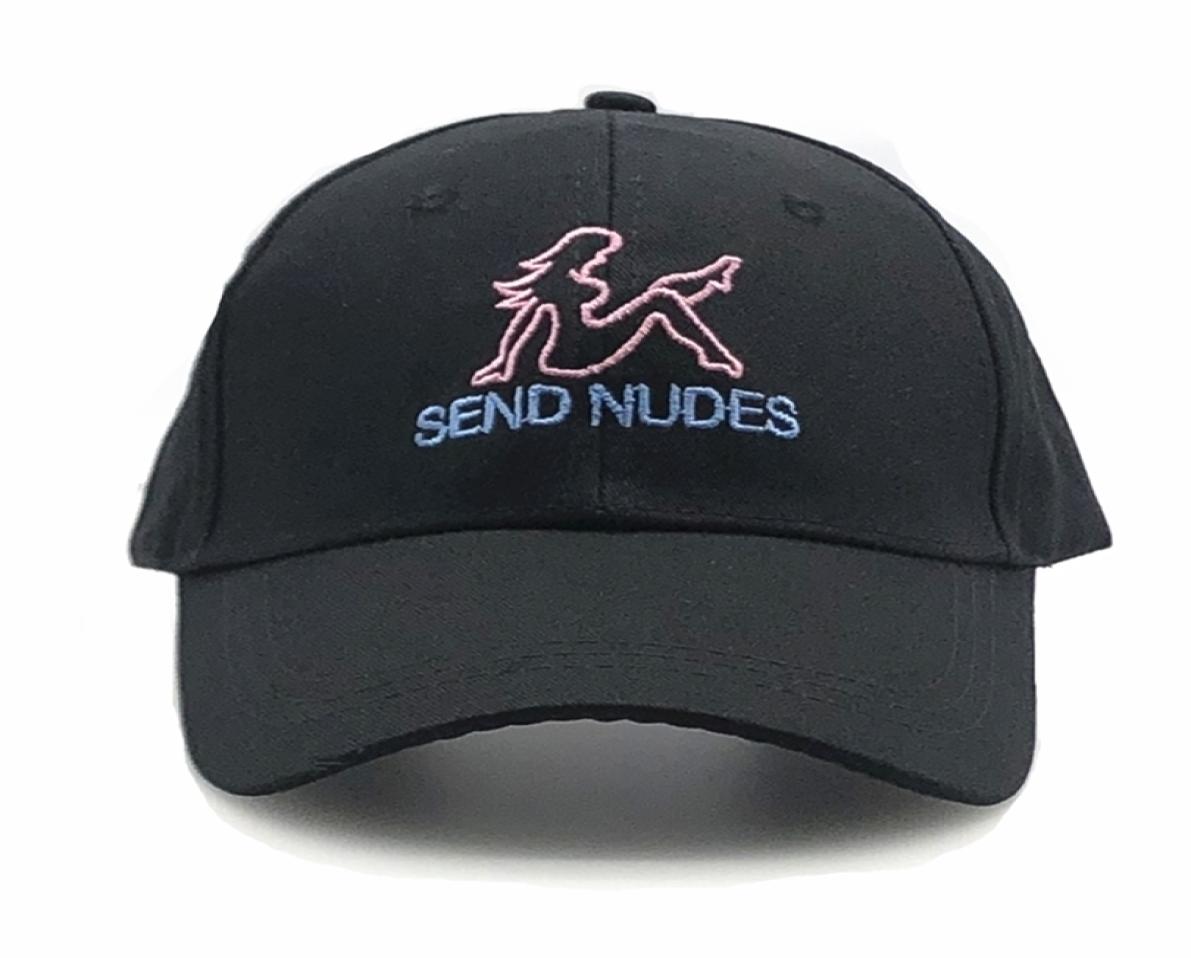 

SEND NUDES Baseball Cap Fashion Cotton Embroidery Men Hat Cap High Quality Summer Dad Hat Male Kpop Sports Hat Dropship 2207067483690, Black