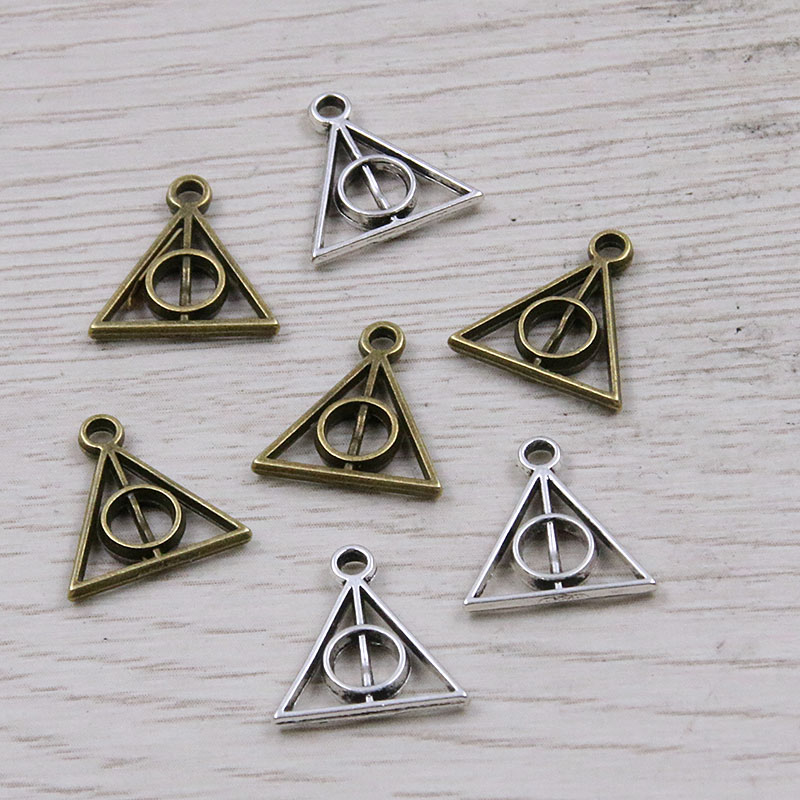 

30pcs Charms Hallows Deathly Antique Pendants For DIY Jewelry Bracelet Necklace Making Handmade Craft