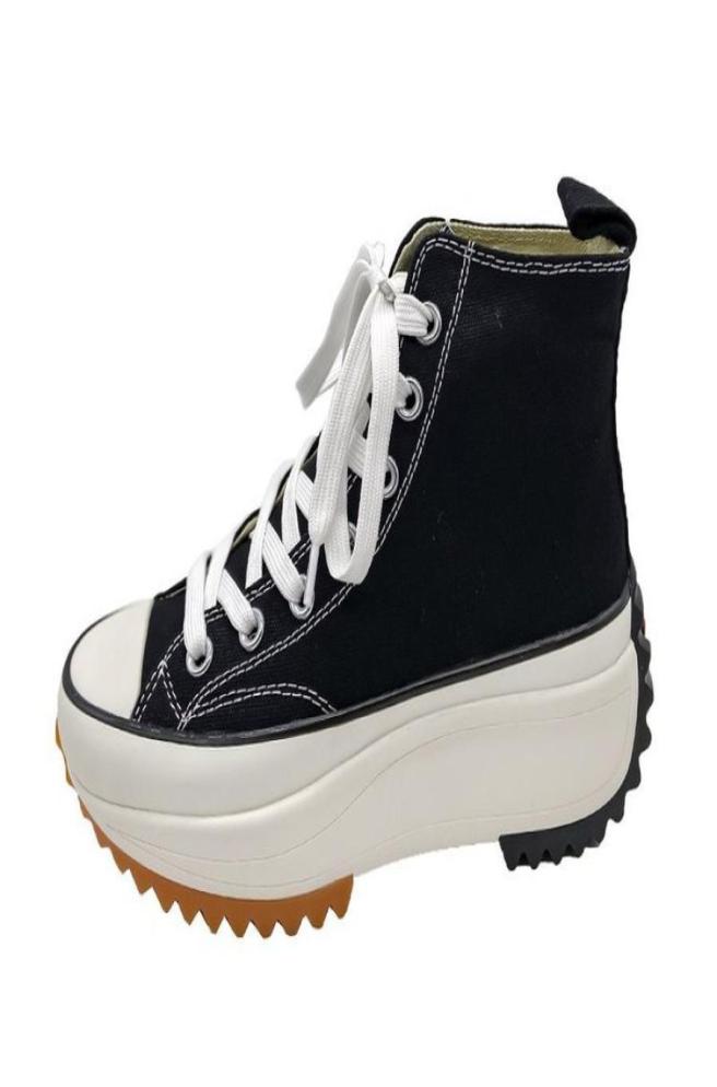 

Dress Shoes Brand Design Women Platform Canvas Sneakers LaceUp High Top Female Casual Shoes Fashion Breathable Womans Trainers 2211975730, Mint green