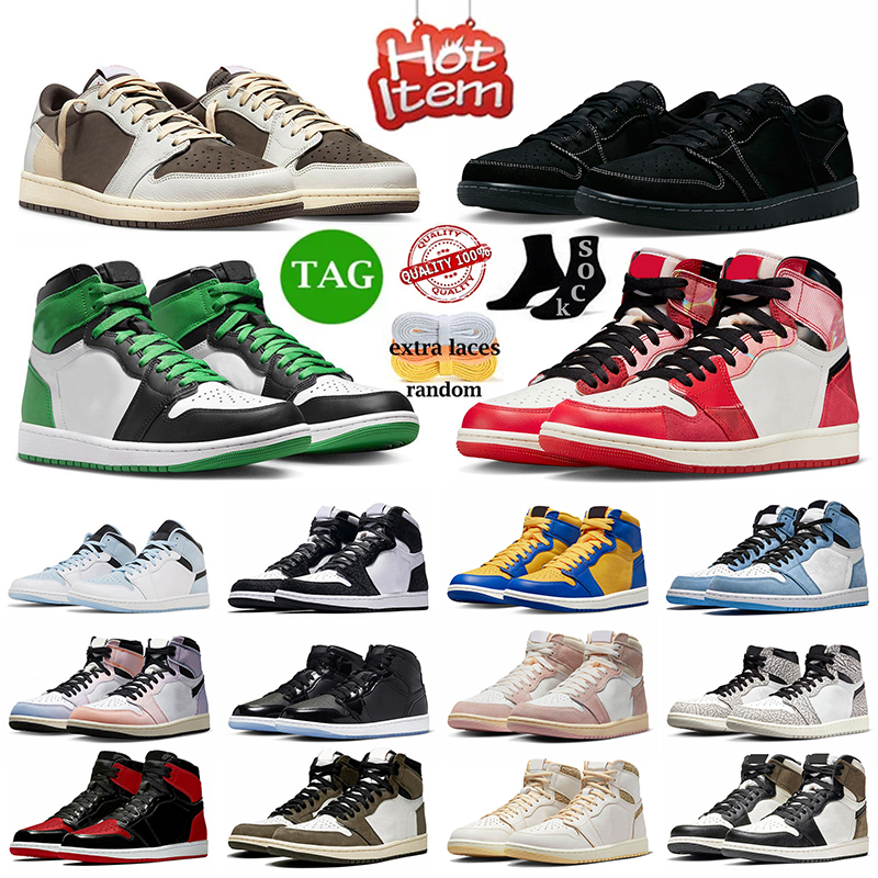 

Ts x 1s High 2023 Basketball Shoes Jumpman 1 Spider-Verse Travis Low Olive Black Phantom Reverse Mocha Next Chapter Lost And Found Men Women Trainers Sneakers Size 13, Cactus jack