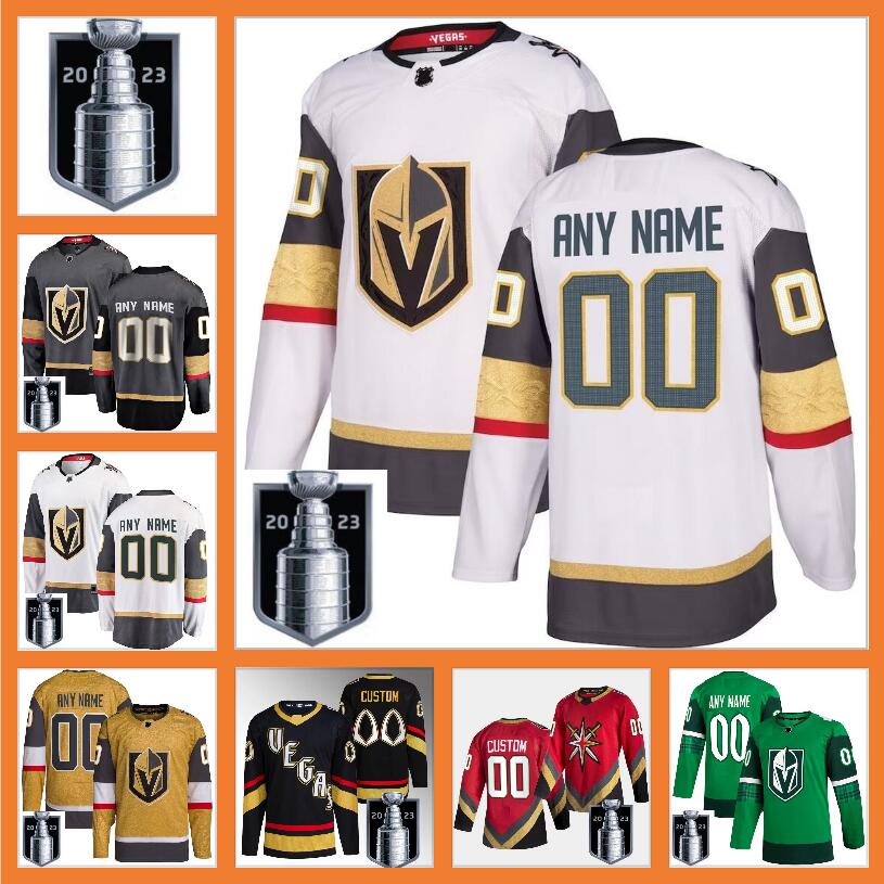 

2023 Stanley Cup Jerseys Custom Vegas Golden Knights Hockey NHLh Jack Eichel Mark Stone William Karlsson Alex Pietrangelo Jonathan Marchessault Shea Theodore, Color