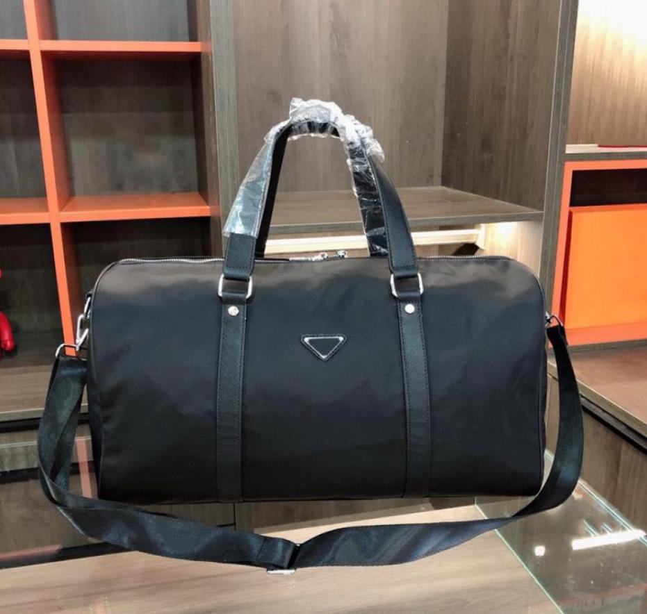 

Men Fashion Duffle Bag Triple Black Nylon Travel Bags Mens Top Handle Luggage Gentleman Business Work Tote with Shoulder Strap7764043