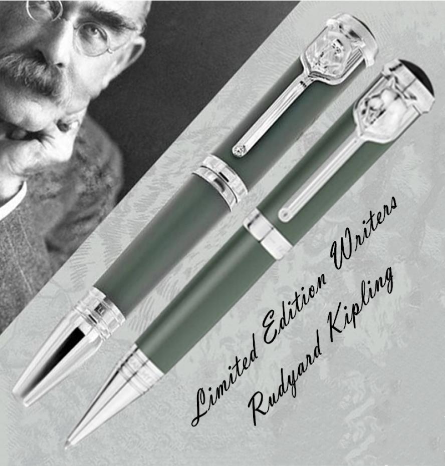 

Limited Edition Writers Rudyard Kipling Signature RollerBall Pen Ballpoint Pen Unique Design Writing Office Stationery With Serial1823975, Red