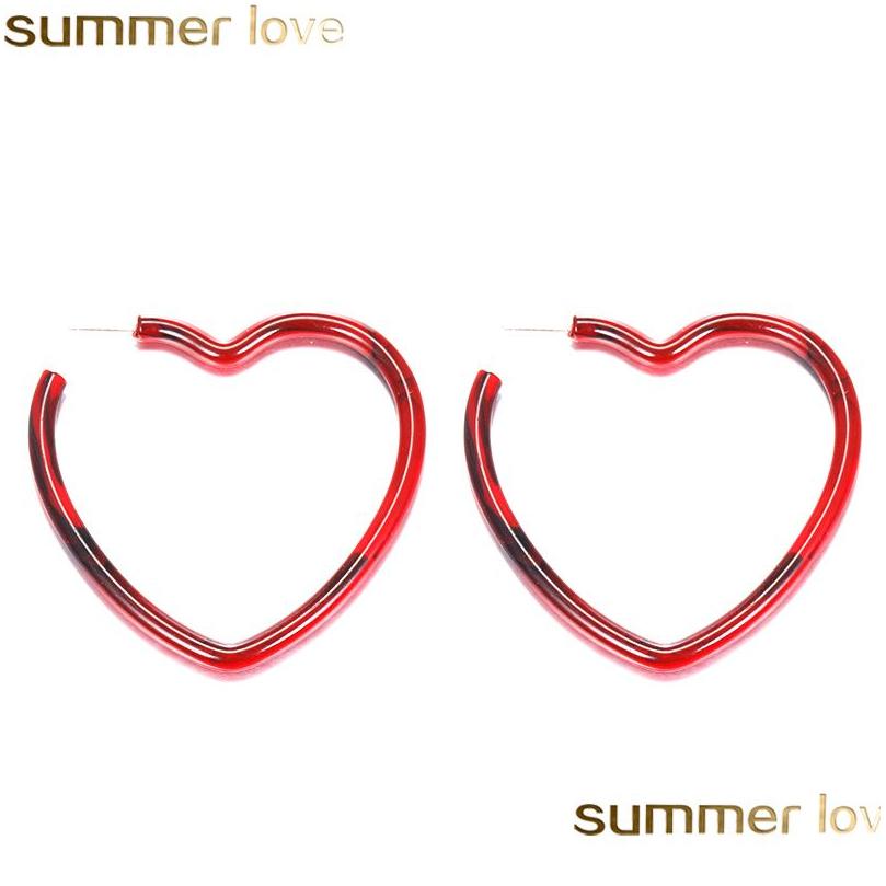 

Dangle Chandelier Bohemian Heartshaped Acrylic Earrings Acetate Circle Star Earring Female Fashion Jewelry Statement Resin For Dro Dh1Nc