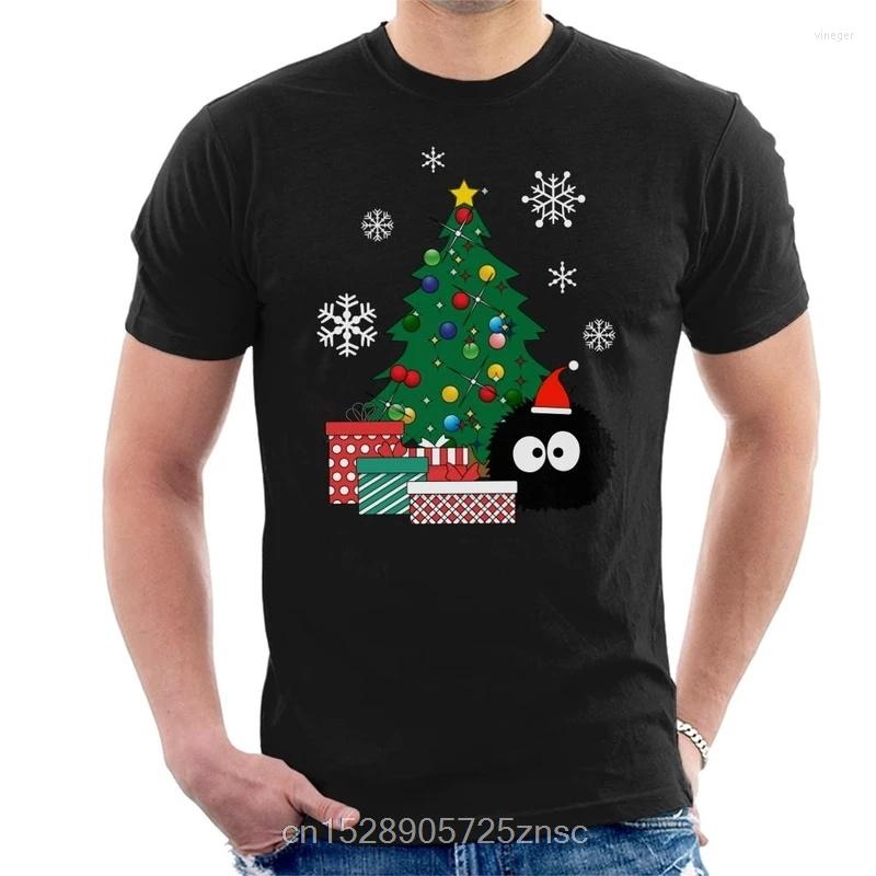 

Men's T Shirts Printed Funny Camiseta Soot Sprite Around The Christmas Tree T-Shirt Men Masculina Women Tshirt, New shirab4033