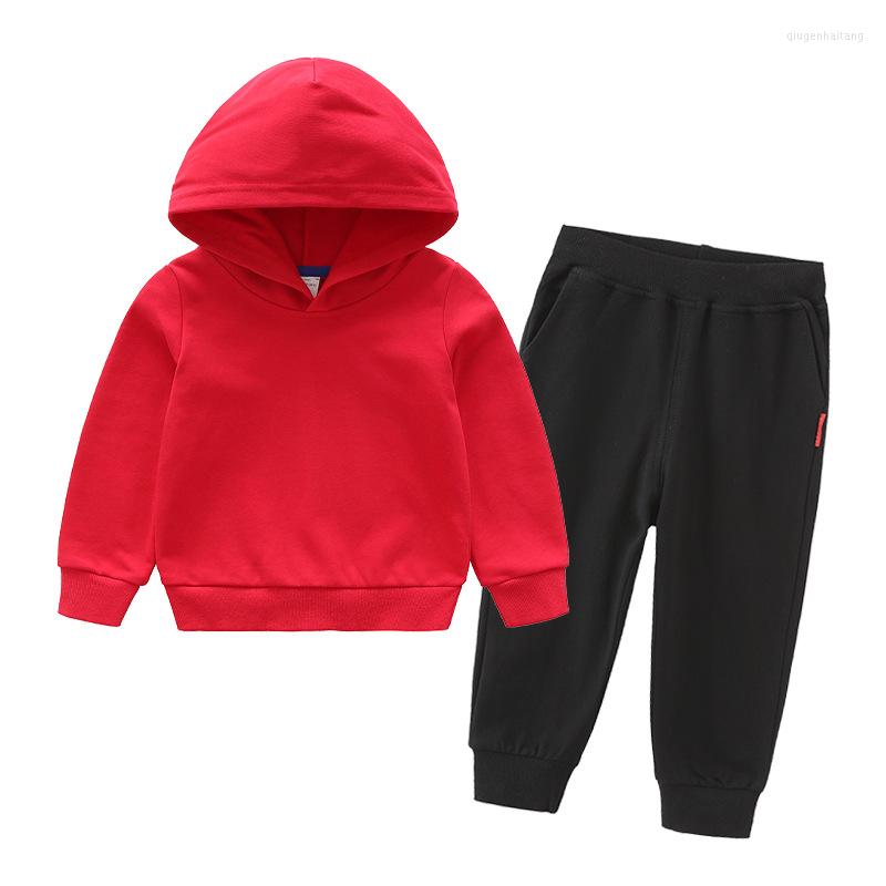 

Clothing Sets ZWY1240 Fashion Spring Autumn Boys Kids Hoodies Sport Suit Children Tracksuit Set, Black sets