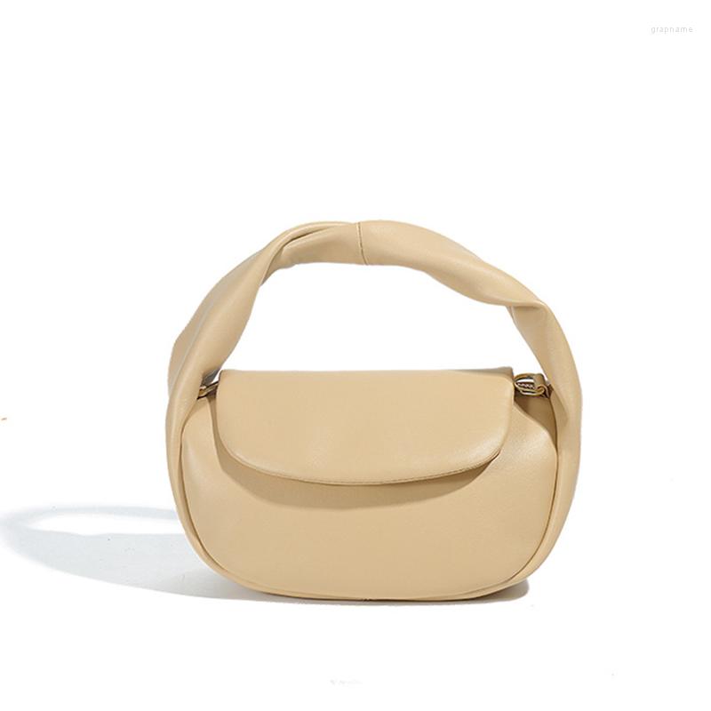 

Evening Bags Women's Bag 2023 Genuine Leather Fashionable Simple And Advanced Design One Shoulder Crossbody Cloud, Black