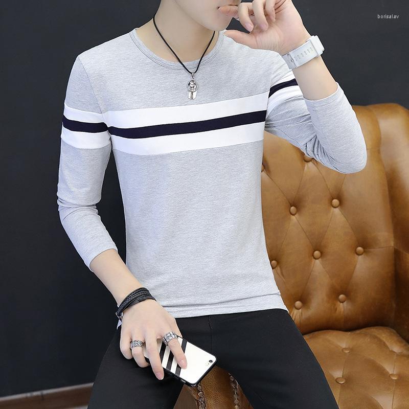 

Men's T Shirts Shirt Men Autumn Crew Neck Long Sleeve Tshirt O-Neck Casual Black