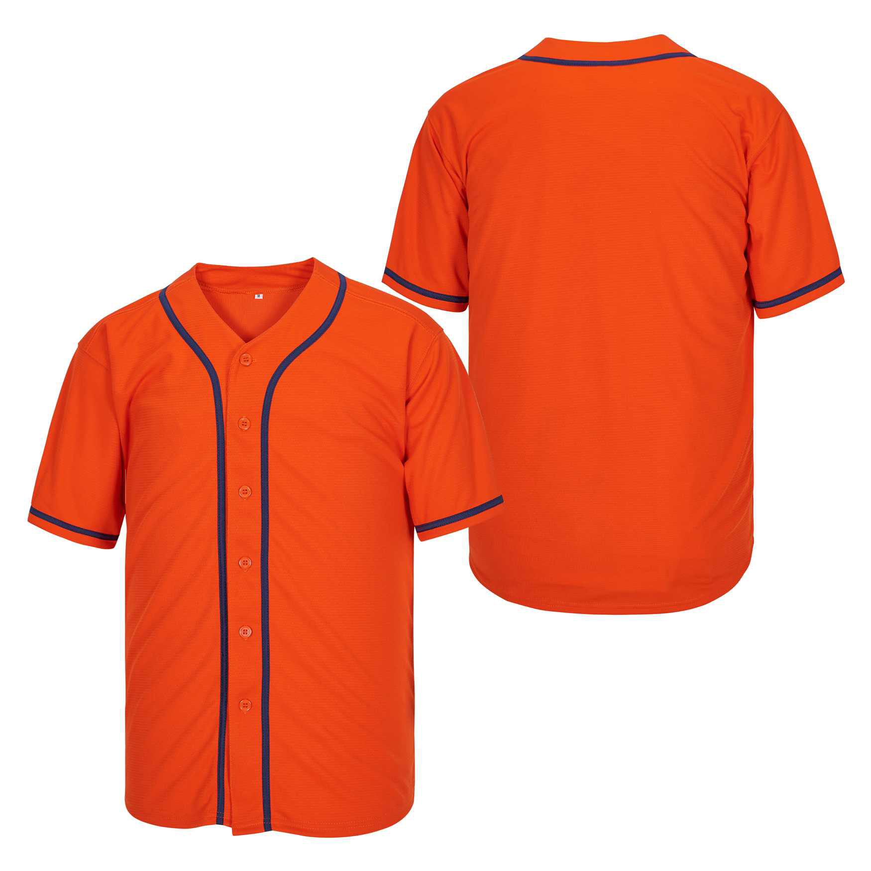 

Custom Orange Authentic Baseball Jersey Stitching Name Number Size S-4XL, As pic