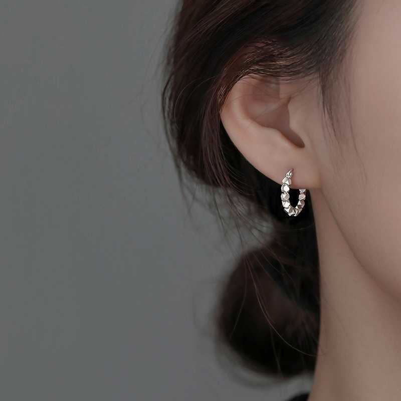 

Sterling Silver Earrings Women's China-Chic Simple Fashion Silver Coins