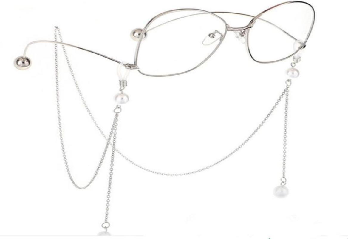 

Women Sunglasses Chain Accessories Metal multilayer Chain Pearl Pendant eyeglasses chain factory whole 8910596